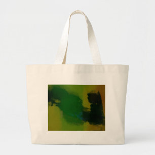 Grand Tote Bag Abstrait vert créatif