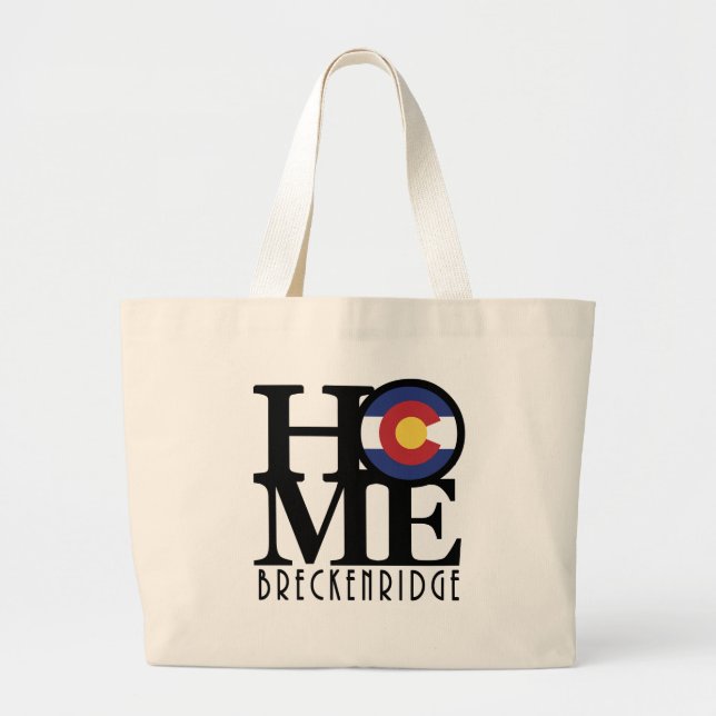 Grand Tote Bag ACCUEIL Breckenridge Colorado (Devant)