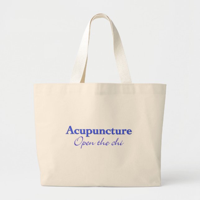 Grand Tote Bag Acupuncture - Ouvrir le chi (Devant)