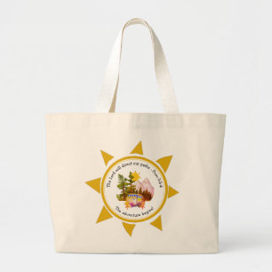 Grand Tote Bag ADVENTURE BEGINS Summer Camping