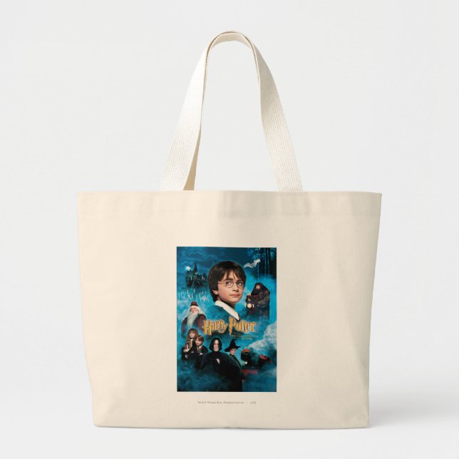Grand Tote Bag Affiche de la Pierre Philosophale (Devant)