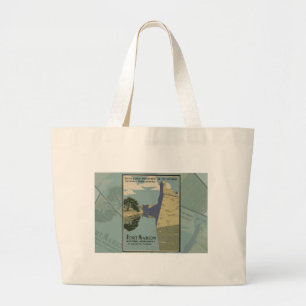 Grand Tote Bag Affiche de Saint-Augustine Floride Spanish Fort Ma
