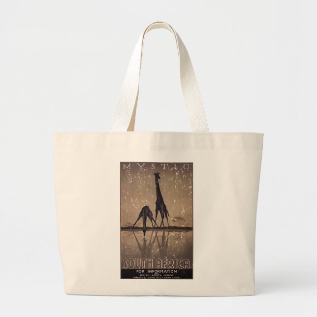 Grand Tote Bag Afrique du Sud - en détresse (Devant)