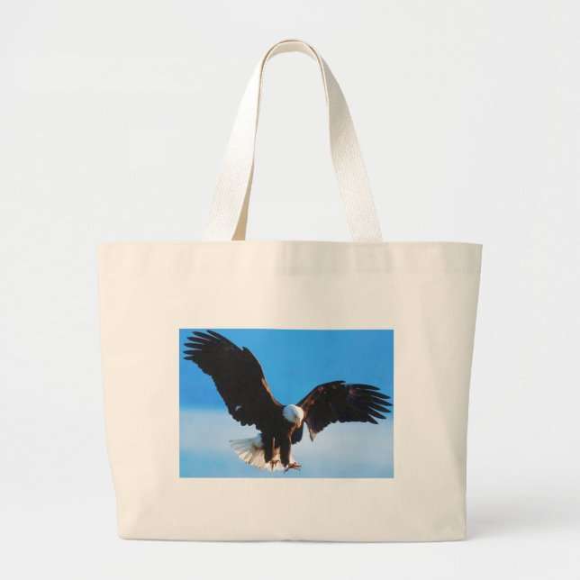 Grand Tote Bag Aigle d'Amérique (Devant)