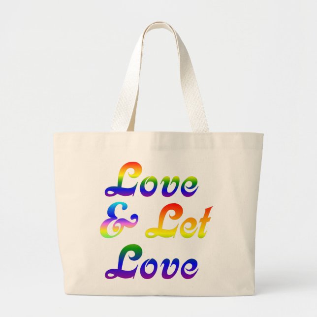 GRAND TOTE BAG AIMER ET LAISSER AIMER (Devant)
