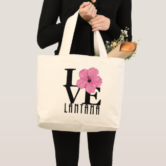Grand Tote Bag AIMER Lantana rose Hibiscus