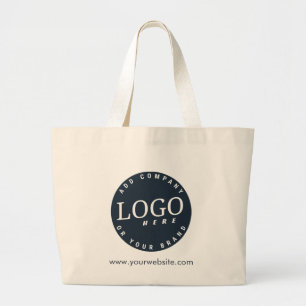 Grand Tote Bag Ajouter un logo d'entreprise avec les employés du