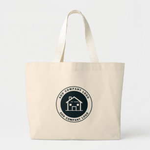 Grand Tote Bag Ajouter votre entreprise Logo Entreprise Employé