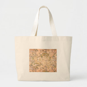 Grand Tote Bag Alfonse Mucha Art Nouveau Peonies