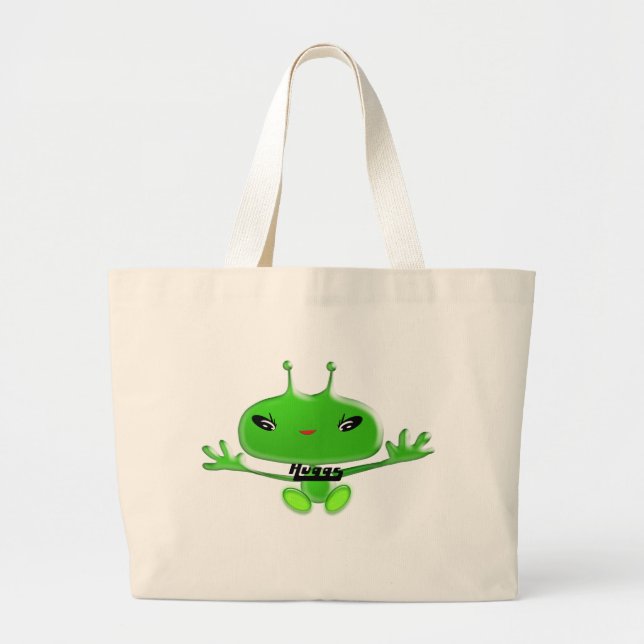 Grand Tote Bag Aliens Huggs (Devant)