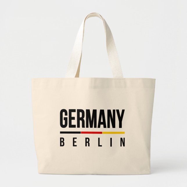 Grand Tote Bag Allemagne de Berlin (Devant)