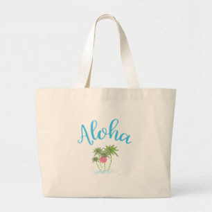 Grand Tote Bag Aloha Plages Hawaii Style été