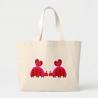 Grand Tote Bag Amants de coccinelle