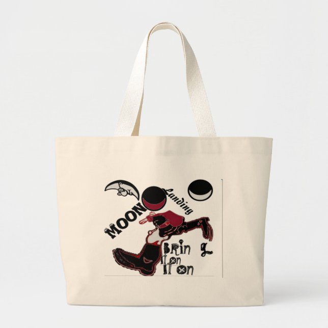 Grand Tote Bag Amenez-le - Jouer à Noël & Space Mashup (Devant)