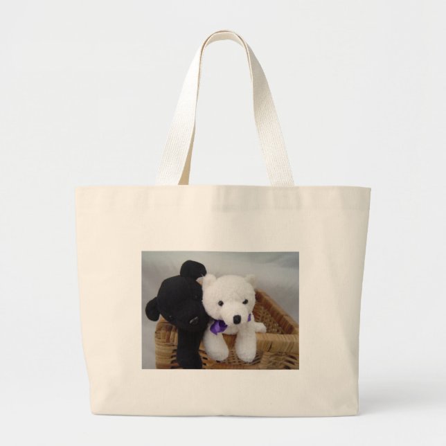 Grand Tote Bag Amis à Fourrure Douillette (Devant)