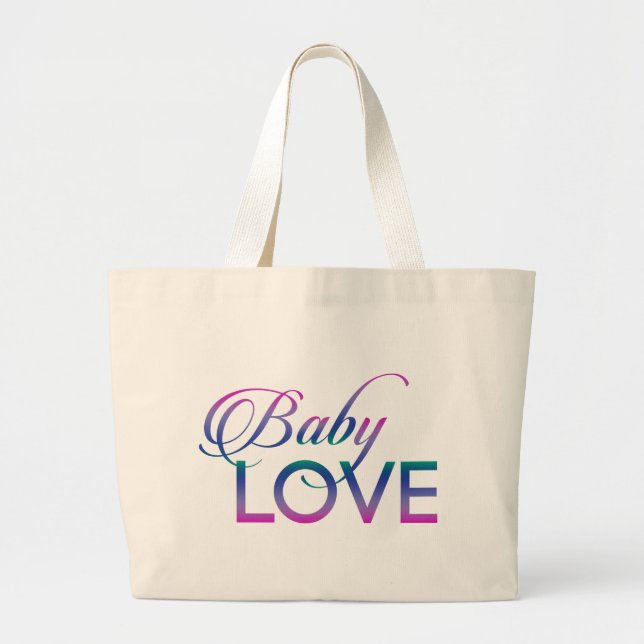 Grand Tote Bag Amour bébé (Devant)