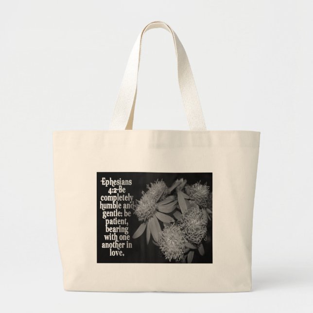 GRAND TOTE BAG AMOUR DE 4:2 D'EPESIANS - ÉCRITURE SAINTE PRÉFÉRÉE (Devant)