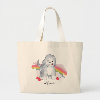 Grand Tote Bag Amour de chien de berger