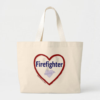 Grand Tote Bag Amour Être Un Pompier