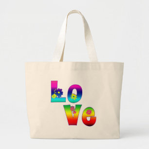 Grand Tote Bag AMOUR hippie