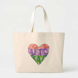 Grand Tote Bag Amour, justice, paix - Fourre-tout enorme