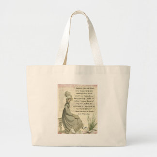 Grand Tote Bag Amoureux des livres de Jane Austen