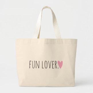 Grand Tote Bag Amusant avec coeur