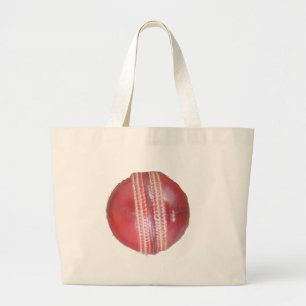 Grand Tote Bag Amusants Cricket Ball Design