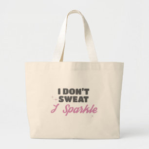 Grand Tote Bag Amusants Entraînement Cadeau Je ne Suis pas Sueur 
