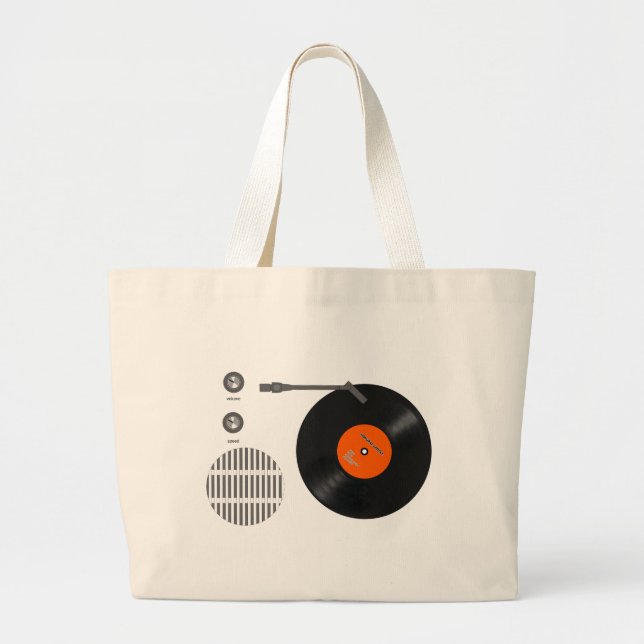 Grand Tote Bag Analog record player (Devant)