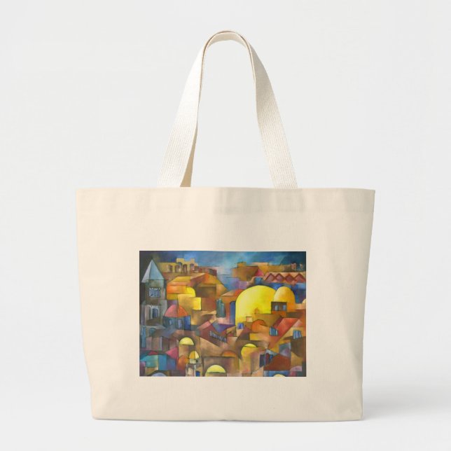 Grand Tote Bag Ancienne ville (Devant)
