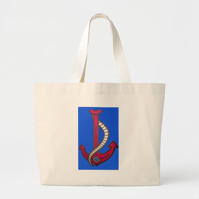 Grand Tote Bag Ancre rouge (Devant)