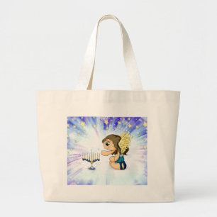Grand Tote Bag Ange de Menorah