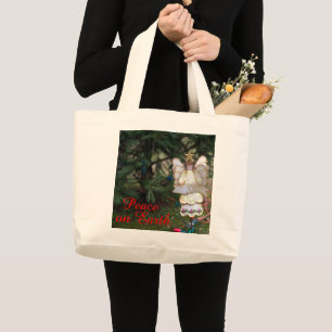 Grand Tote Bag Angel Joy Paix Sur Terre