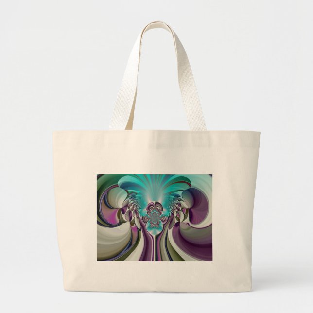 Grand Tote Bag Angelic Hakuna Matata Cadeaux Cool Purple Heart (Devant)