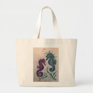 Grand Tote Bag Année des hippocampes