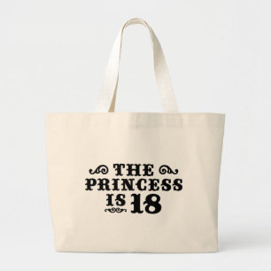 Grand Tote Bag Anniversaire 18 ans