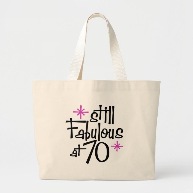 Grand Tote Bag Anniversaire 70 ans (Devant)