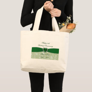 Grand Tote Bag Anniversaire de mariage de damassé