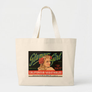 Grand Tote Bag Annonce de cru de légumes de la Californie de