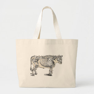 Grand Tote Bag Antique Cow Skeleton Bones