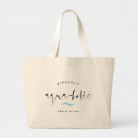 AQUA-HOLIC Moderne Funny Nom personnalisé Summer B