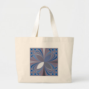 Grand Tote Bag Araignée bleue