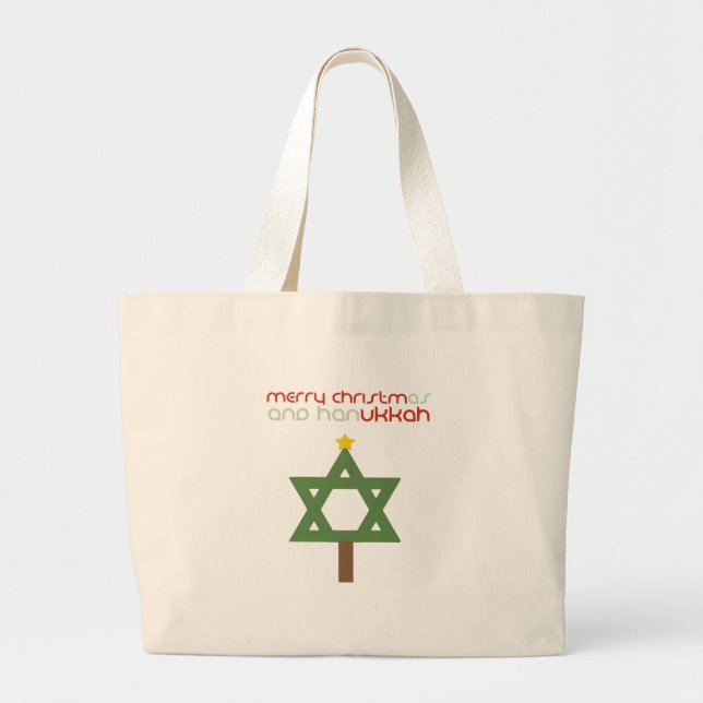 GRAND TOTE BAG ARBRE DE CHRISTMUKKAH (Devant)