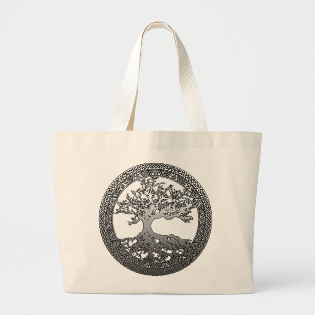 Grand Tote Bag Arbre de vie (Devant)