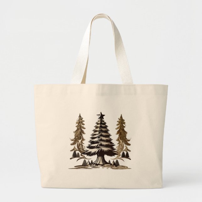 Grand Tote Bag Arbre Magique (Devant)