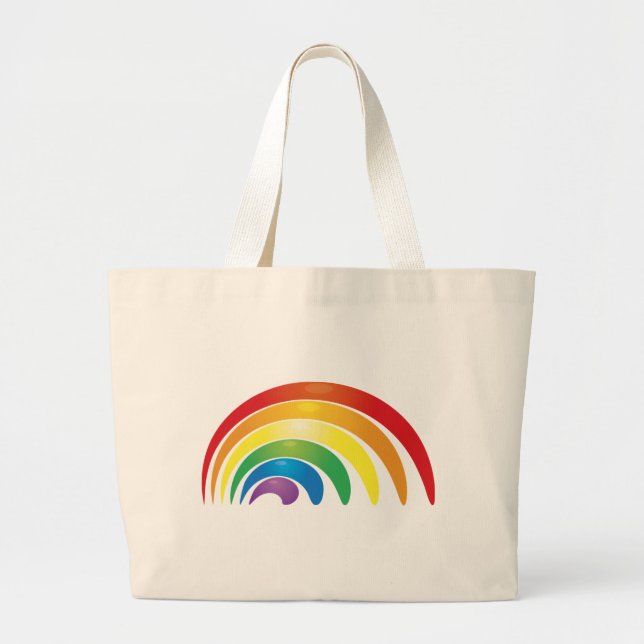 Grand Tote Bag Arc-en-ciel (Devant)