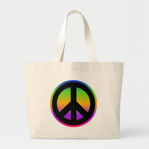 Grand Tote Bag Arc-en-ciel lumineux