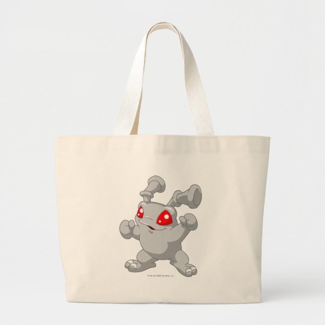 Grand Tote Bag Argent de Grundo (Devant)