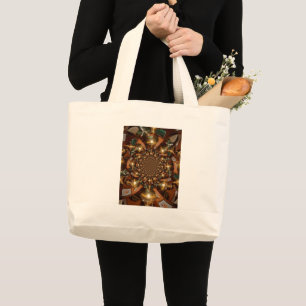 Grand Tote Bag Argent et or